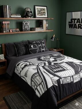 Star Wars Reversible Twin Comforter Darth Vader Chewbacca Nemcor Comic Book